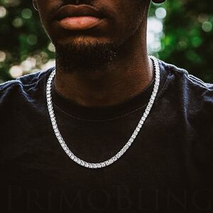 Iced Out Hip Hop Bling Tennis Chain